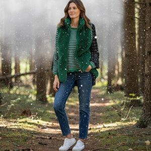 Green Faux Fur Vest